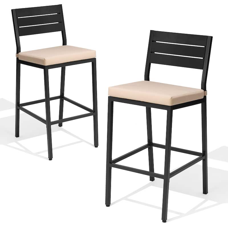 Outdoor Barstool Counter Height Bar Stools with Cushion - see picture