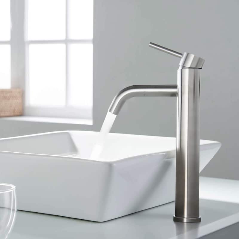 Single Handle Vessel Bathroom Sink Faucet ORB single Tape
