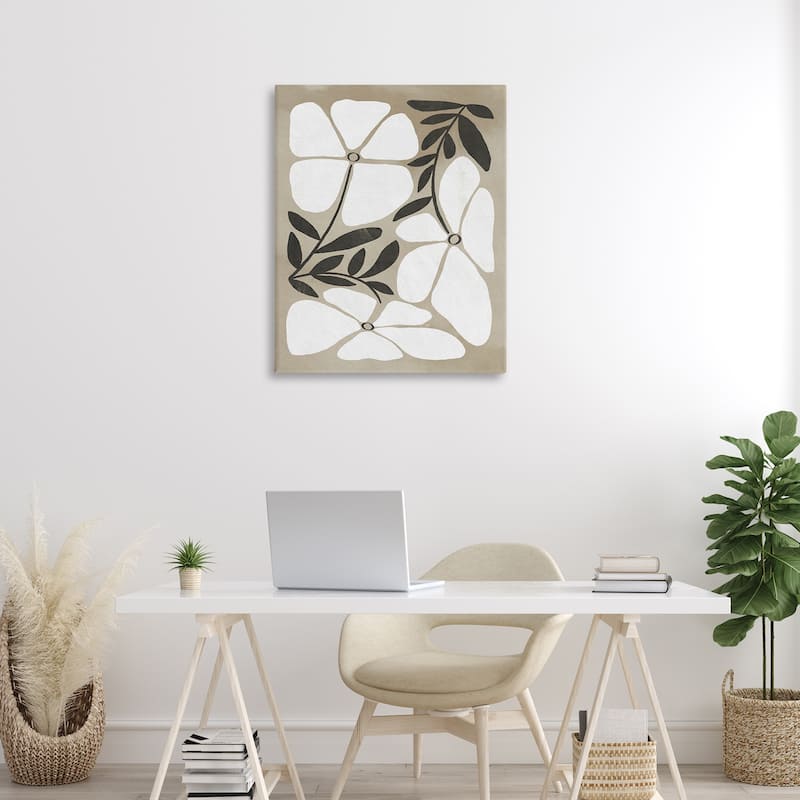 Stupell Boho Flowers Trio Canvas Wall Art Design By Victoria Barnes