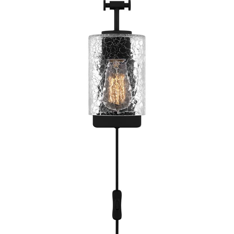 Hodge 1-Light Matte Black Wall Sconce