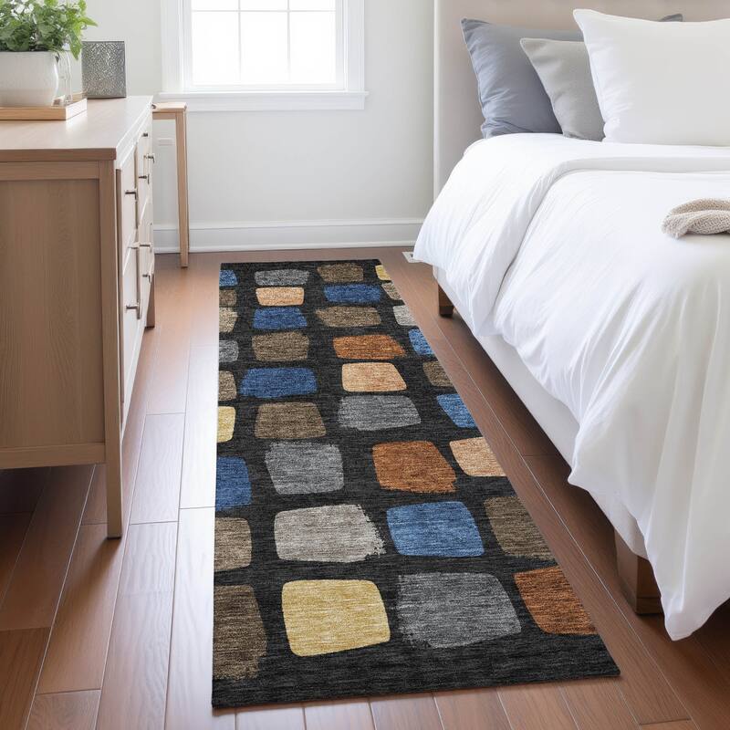 Machine Washable Indoor/ Outdoor Casual Hoppy Chantille Rug