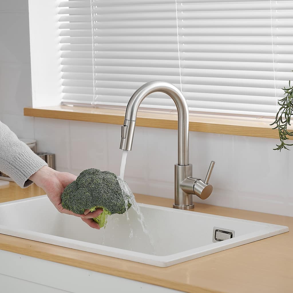 Single-Handle Pull Down Sprayer Kitchen Faucet