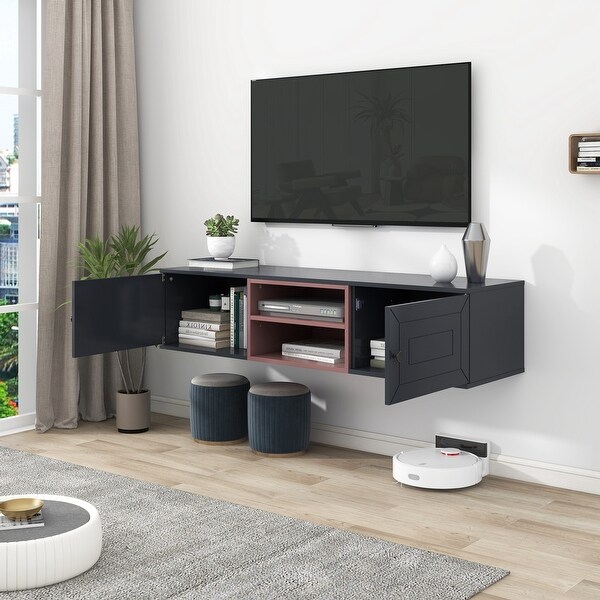 Floating TV Stand 53 Wall Mounted TV Shelf for TVs up to 65