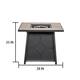 Outdoor Gas Square 50000 BTU Fire Pit Table
