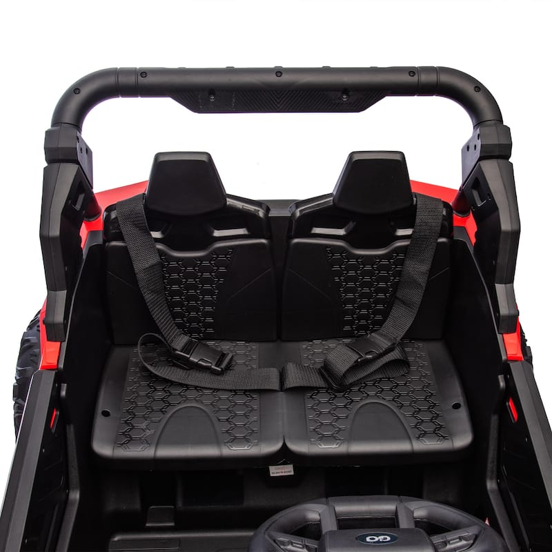 24V 2-Seater Kids Ride On UTV W/Parents Remote Control,4-Wheel Suspension,Slow Start,Large wheel,Anti-collision bar,LED