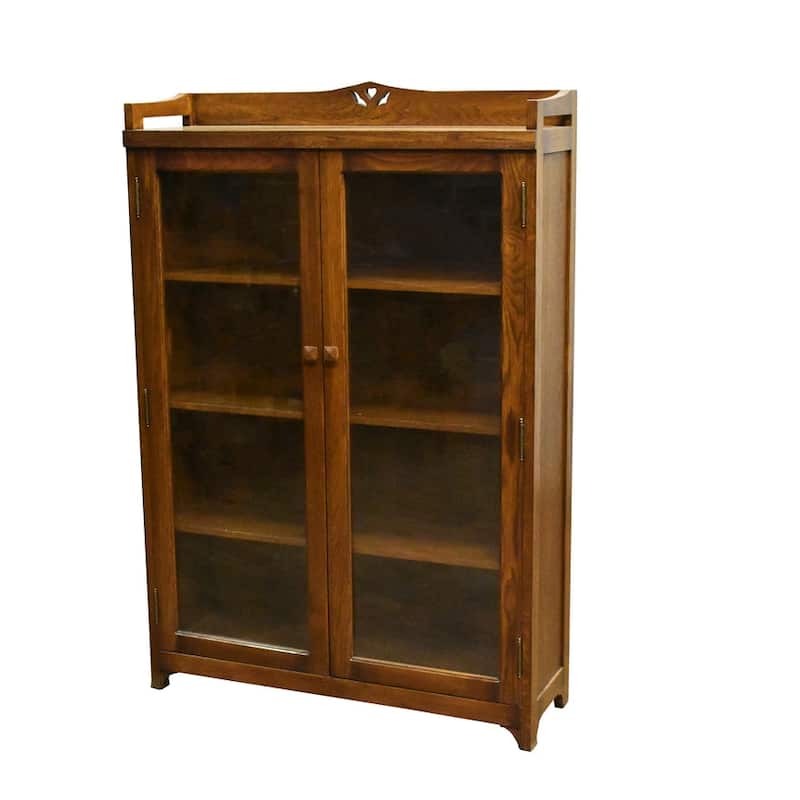 Mission Bookcase / Curio Cabinet - Walnut