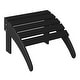 preview thumbnail 71 of 156, Aderson Outdoor Poly Adirondack Chair With Ottoman And Side Table 12-Piece Set