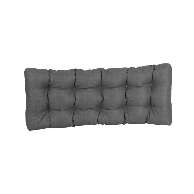 Tufted Indoor/Outdoor Bench Cushion (Multiple widths from 46 to 60 inch) On Sale Bed Bath
