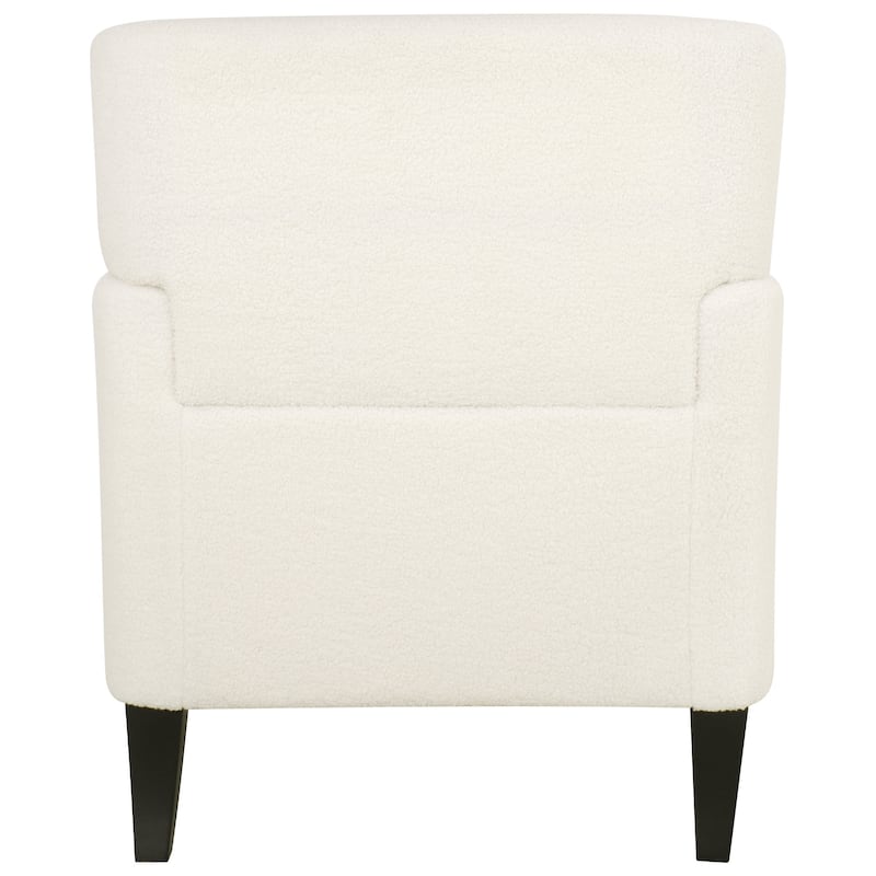 Roomfitters Upholstered Accent Chair Tufted Armchair for Living Room and Bedroom, Beige