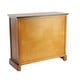 preview thumbnail 46 of 56, Brown Wood Storage Bench with Upholstered Seat - 42 x 15 x 20