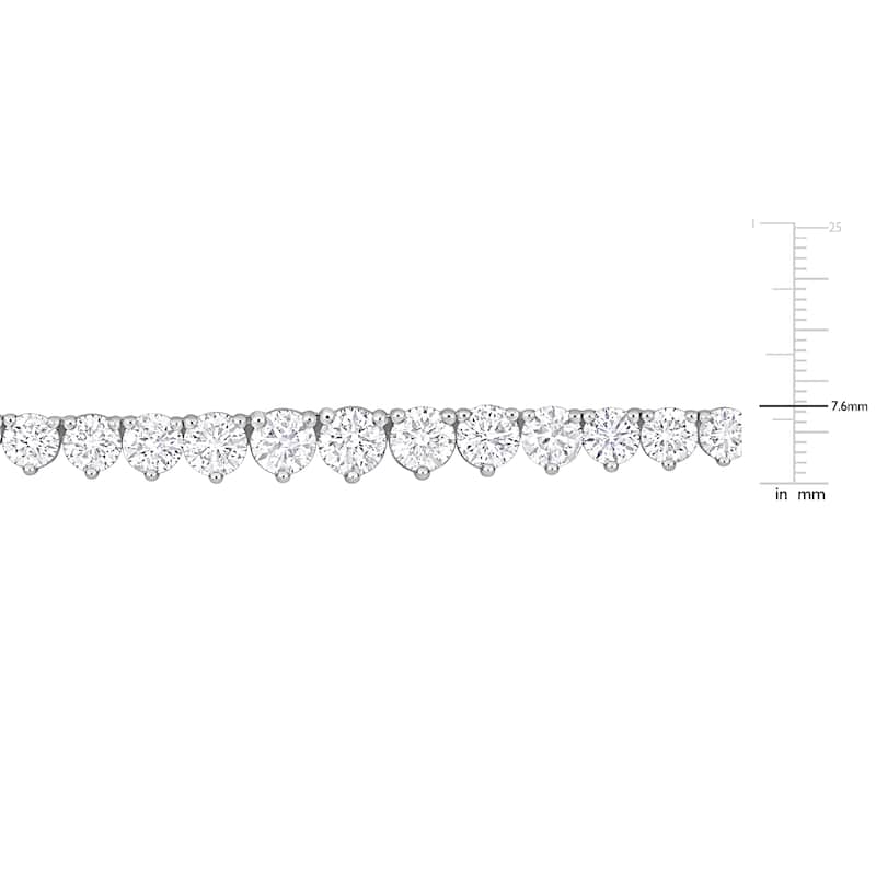 Miadora 14k or 18k White Gold Diamond Necklace 14 or 19 3/4ct TDW
