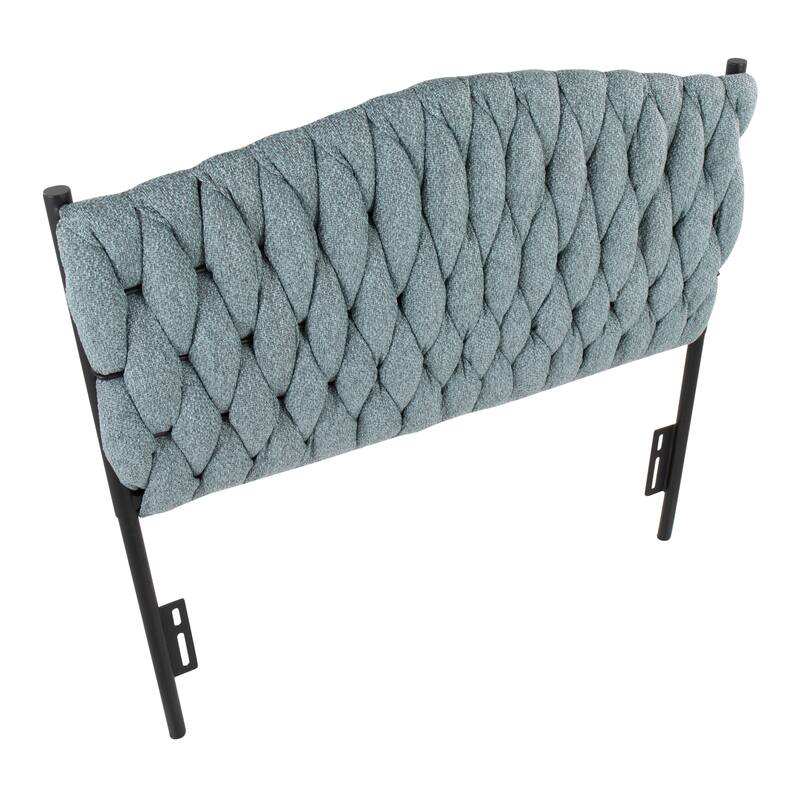 Silver Orchid Braided Matisse Twin Headboard