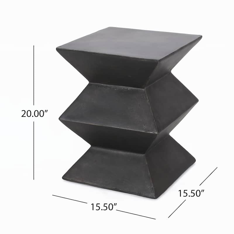 Outdoor Lightweight Concrete Side Table