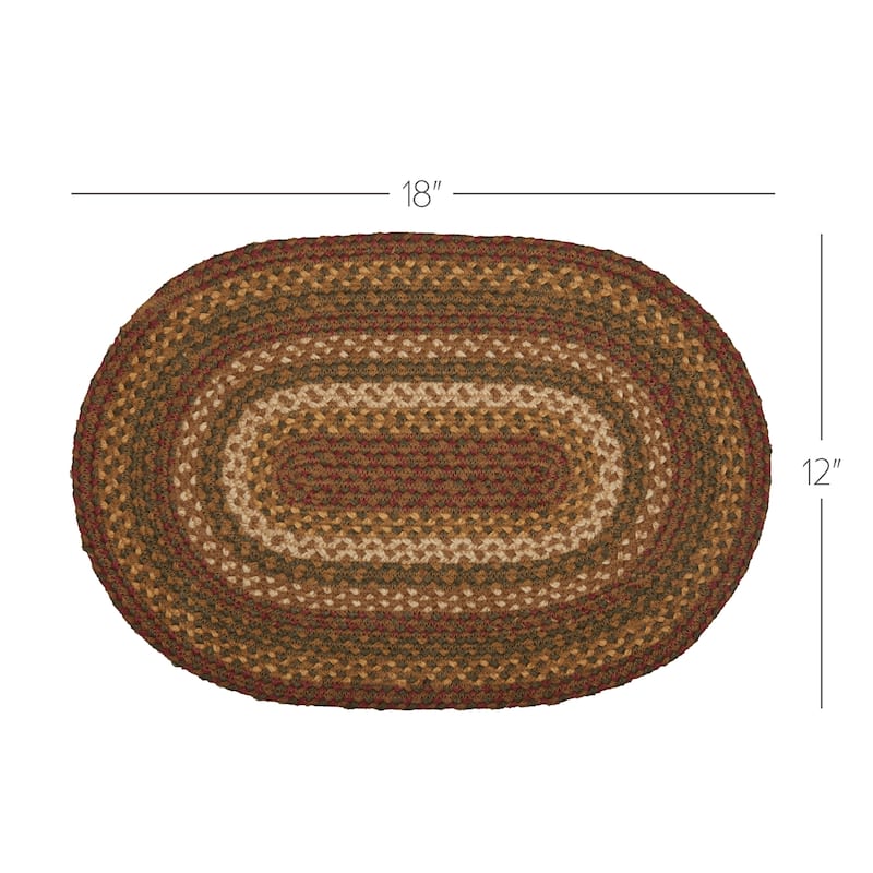 Set of 6 Tea Cabin Jute Placemats (12 x 18 in.) - Placemat 12x18