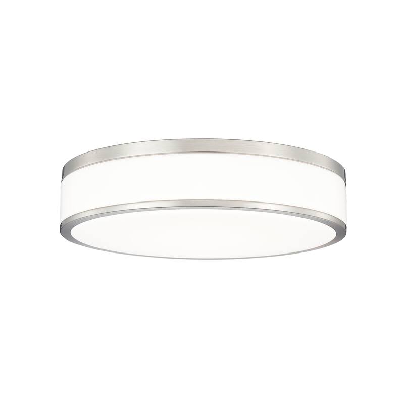 Ballord 1 Light Flush Mount in Brushed Nickel