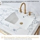 preview thumbnail 121 of 150, Ecija Bath Vanity, Metal Support with Composite Stone Top, no Mirror