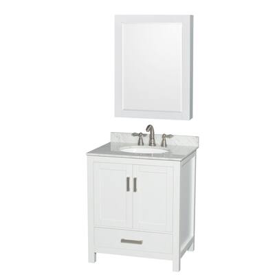 Wyndham Collection WCS141430SUNOMED Sheffield 30" Free Standing Single