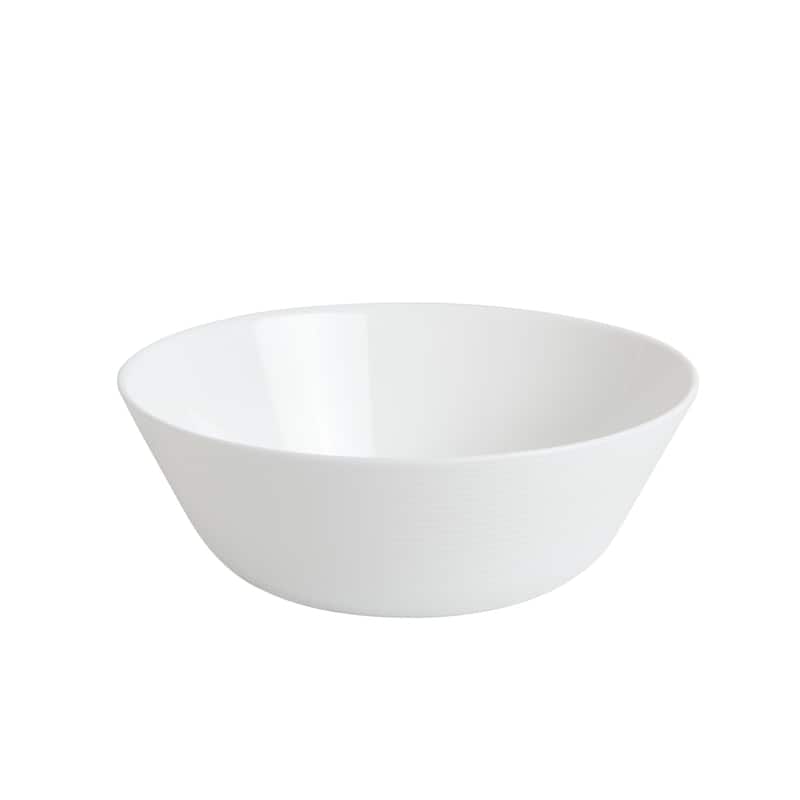 Gibson Home Ultra Round 18-Piece Dinnerware Set, Opal Glass