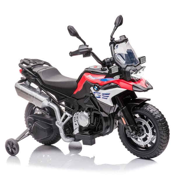 slide 2 of 15, 12V 7AH Ride On Motorcycle, High/Low Speed, LED Headlights Red