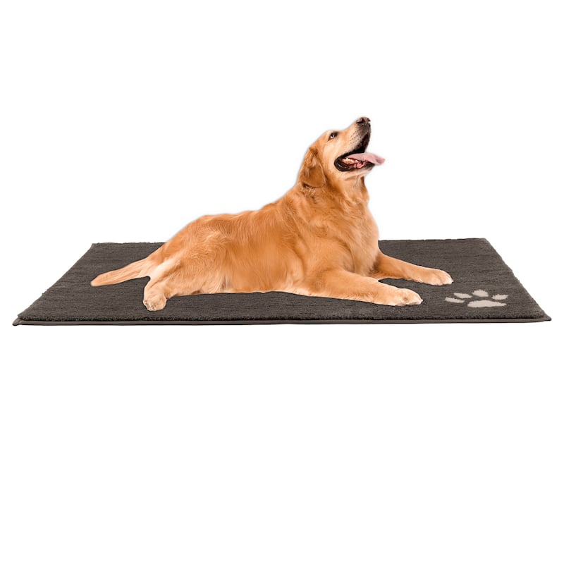PETMAKER 60x36 Dog Door Mat for Muddy Paws - Gray