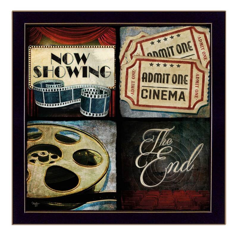TrendyDecor4U Traditional "At The Movies" Framed Print Wall Art by Mollie B