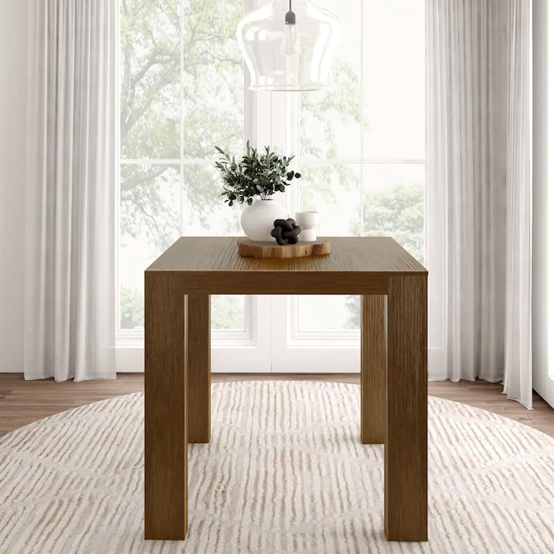 Plank and Beam Modern Solid Wood Square Counter Height Dining Table - 41"