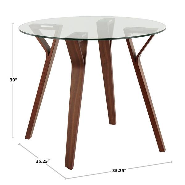 Carson Carrington Sala Mid Century Modern Round Dinette Table Overstock Carson Carrington Sala Mid Century Modern Round Dinette Table Overstock