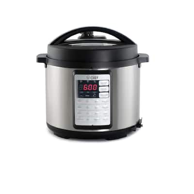 Commercial Chef 6.3Quart Programmable Electric Pressure Cooker - Bed ...
