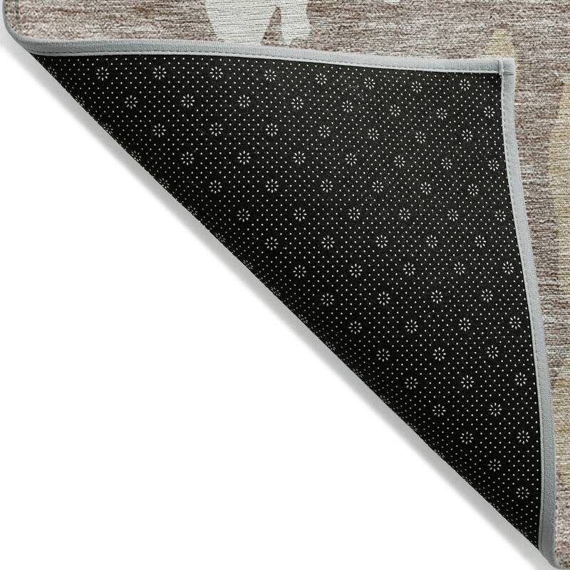 Machine Washable Indoor/ Outdoor Modern Abstract Chantille Rug
