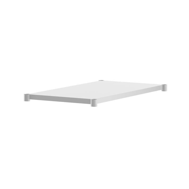 Galvanized Steel Adjustable Add-On Work Table Restaurant Shelf for Work Tables -  22"D x 41.25"W x 2"H