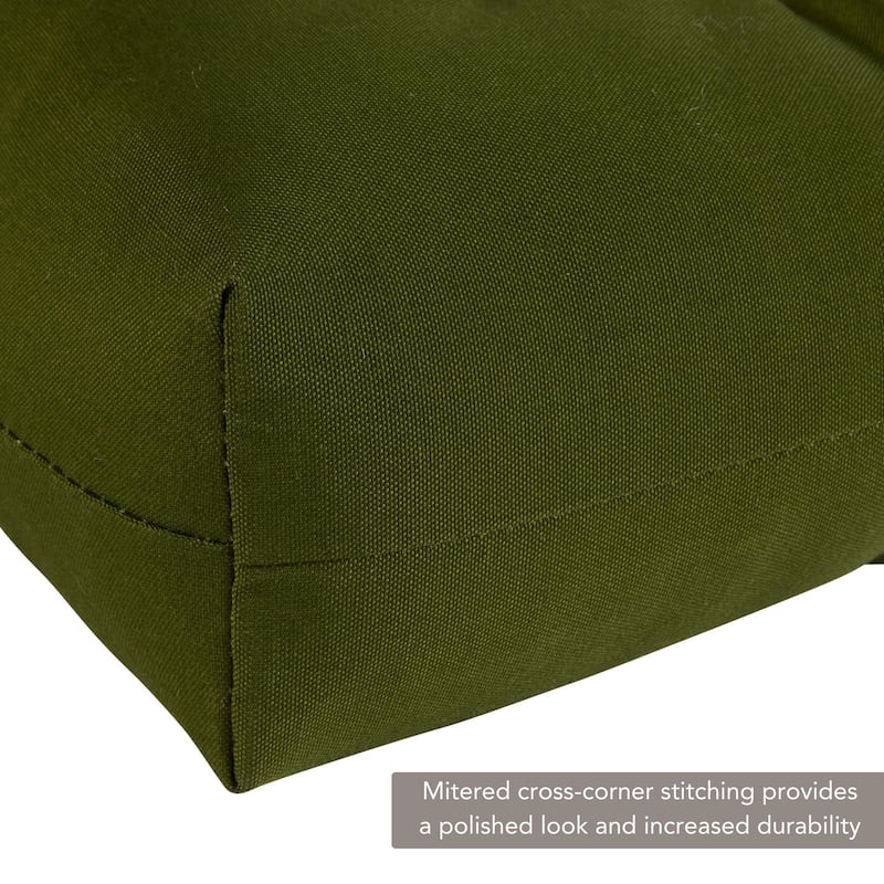 Outdoor 44x22-inch Summerside Green High Back Chair Cushion (Cushion Only)