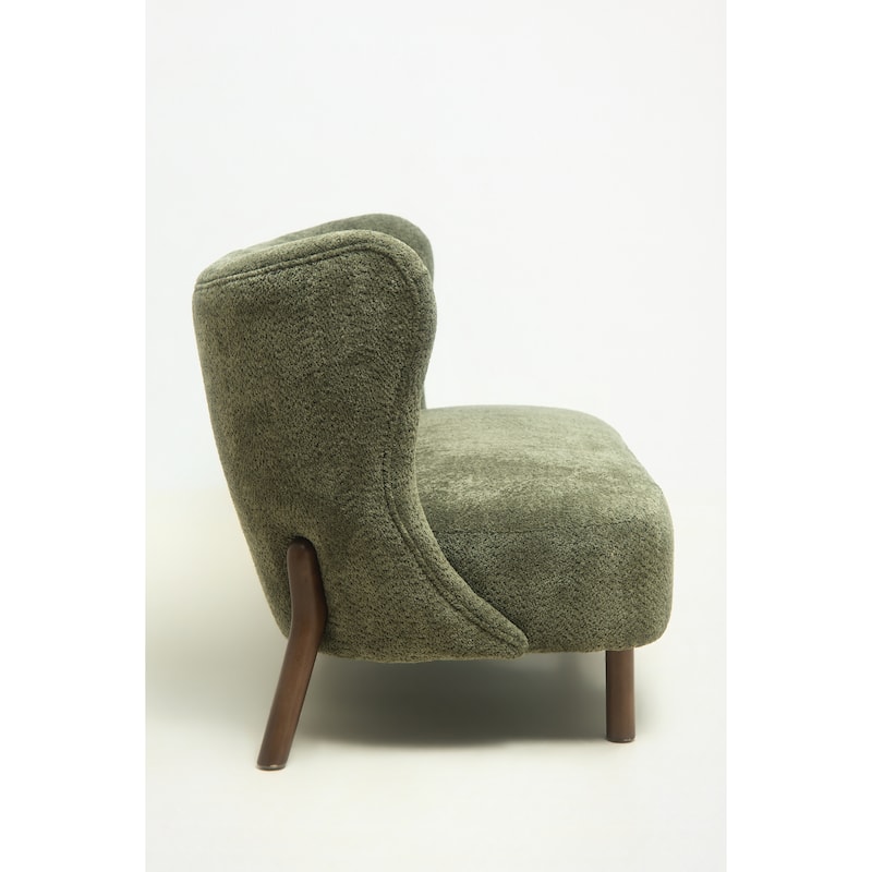 Christopher Knight Home - Chenille Upholstered Loveseat Sofa with Curved Backrest 57.9" Accent Sofa