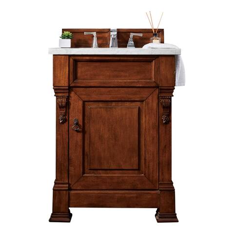 James Martin Vanities Brookfield 26" Single Vanity, Warm Cherry