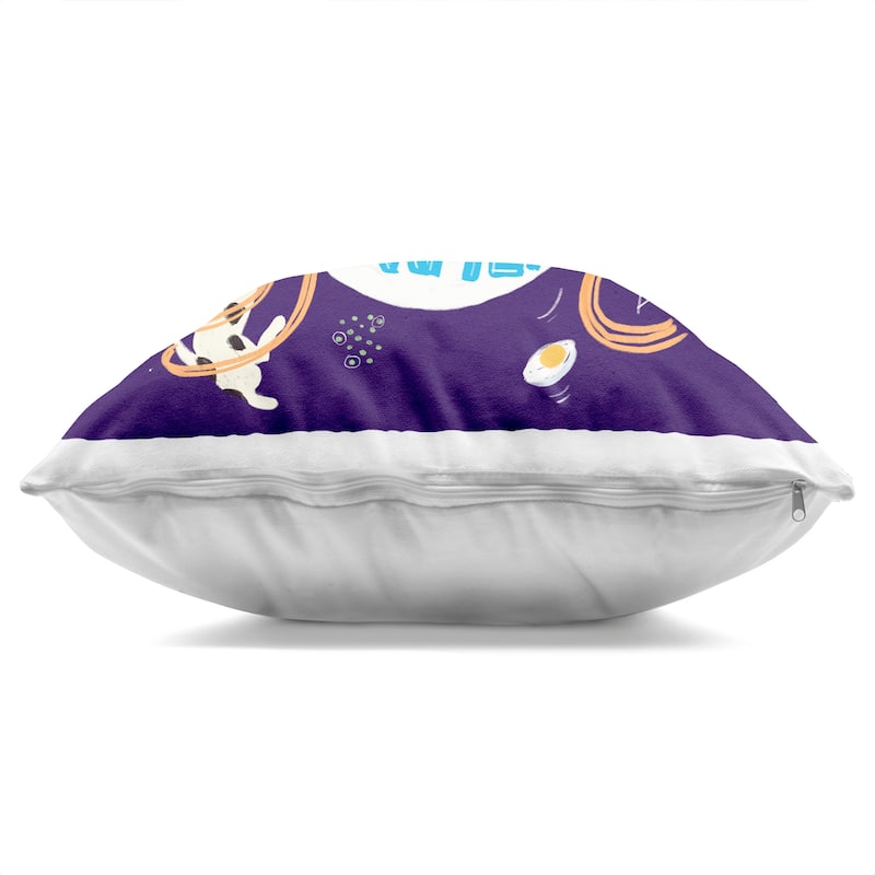 Stupell Whimsical Ramen in Space Decorative Printed Throw Pillow Design by Juliet Rose Philips