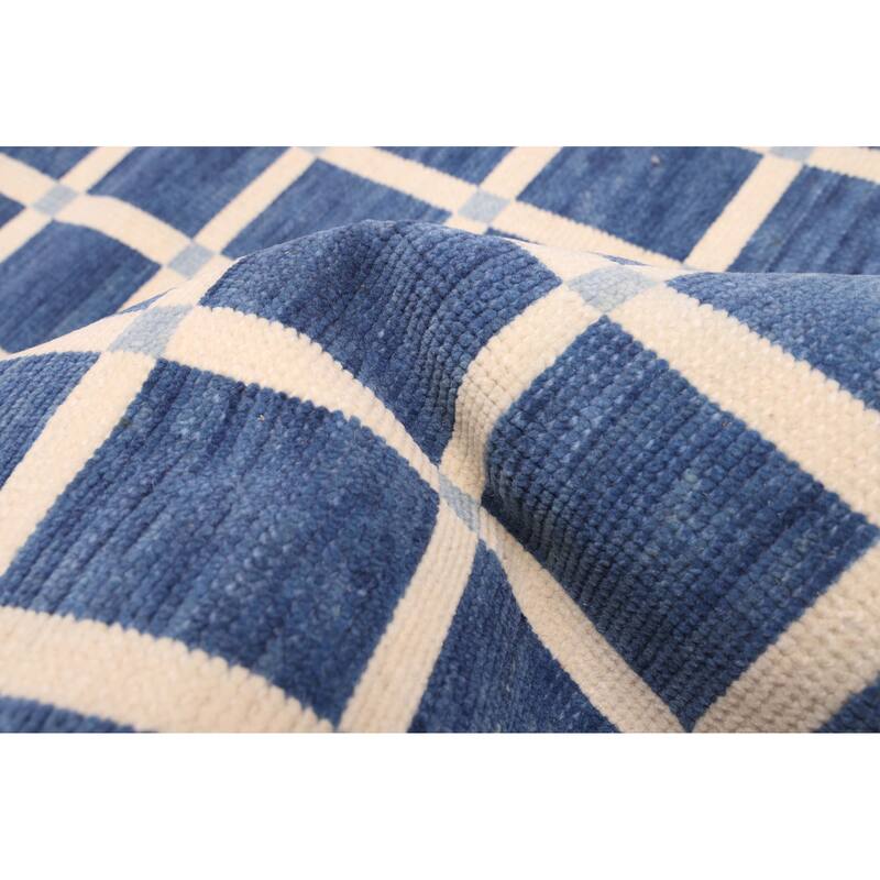 ECARPETGALLERY Hand-knotted Pak Finest Gabbeh Navy Wool Rug - 4'1 x 6'0