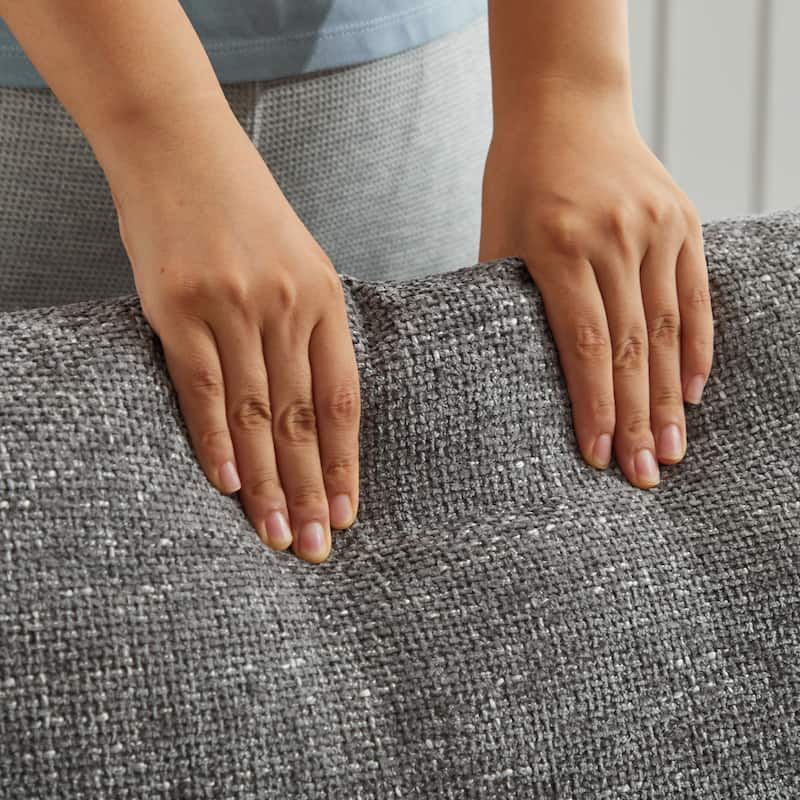 40.6" W Upholstered Swivel Accent Sofa Chair With Pillows