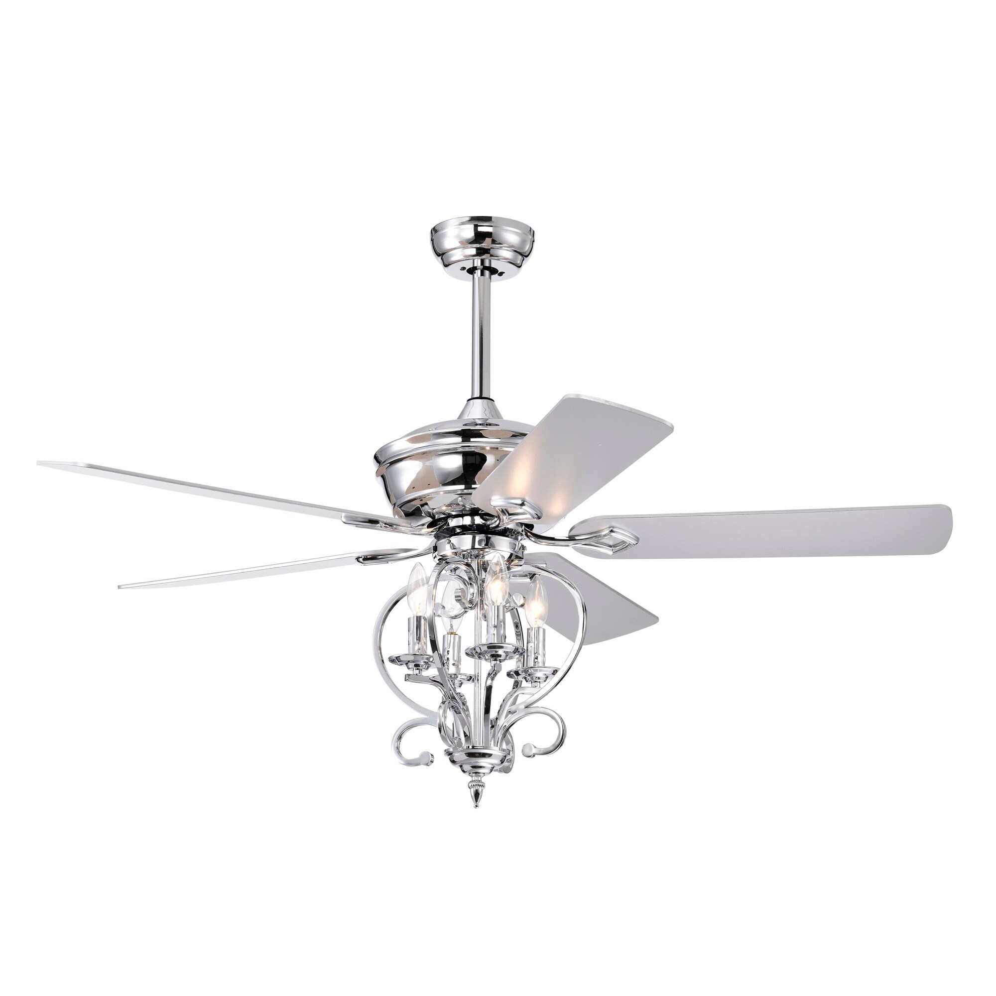 52 in. Smart Indoor Traditional Ceiling Fan with Integrated LED with Remote  Control (Bulb Not Included) - Bed Bath & Beyond - 40864853
