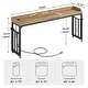preview thumbnail 14 of 12, 71 inch Overbed Table with Height Adjustable & Power Outlet, Queen Size Bed Table
