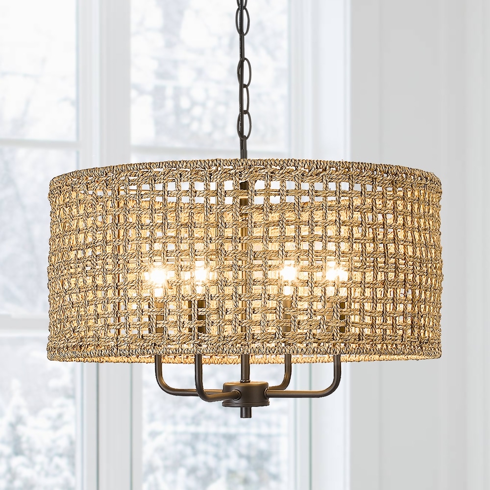 Drum style chandelier outlet