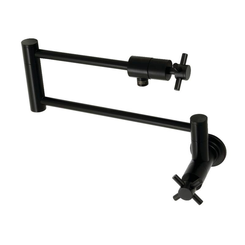Kingston Brass Concord Wall Mount Pot Filler - Matte Black