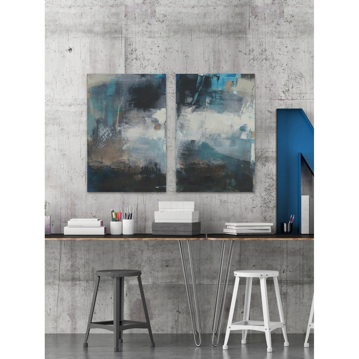 Shop Marmont Hill Mh Wags 187 C 80 60 X 80 Two Panel Frameless