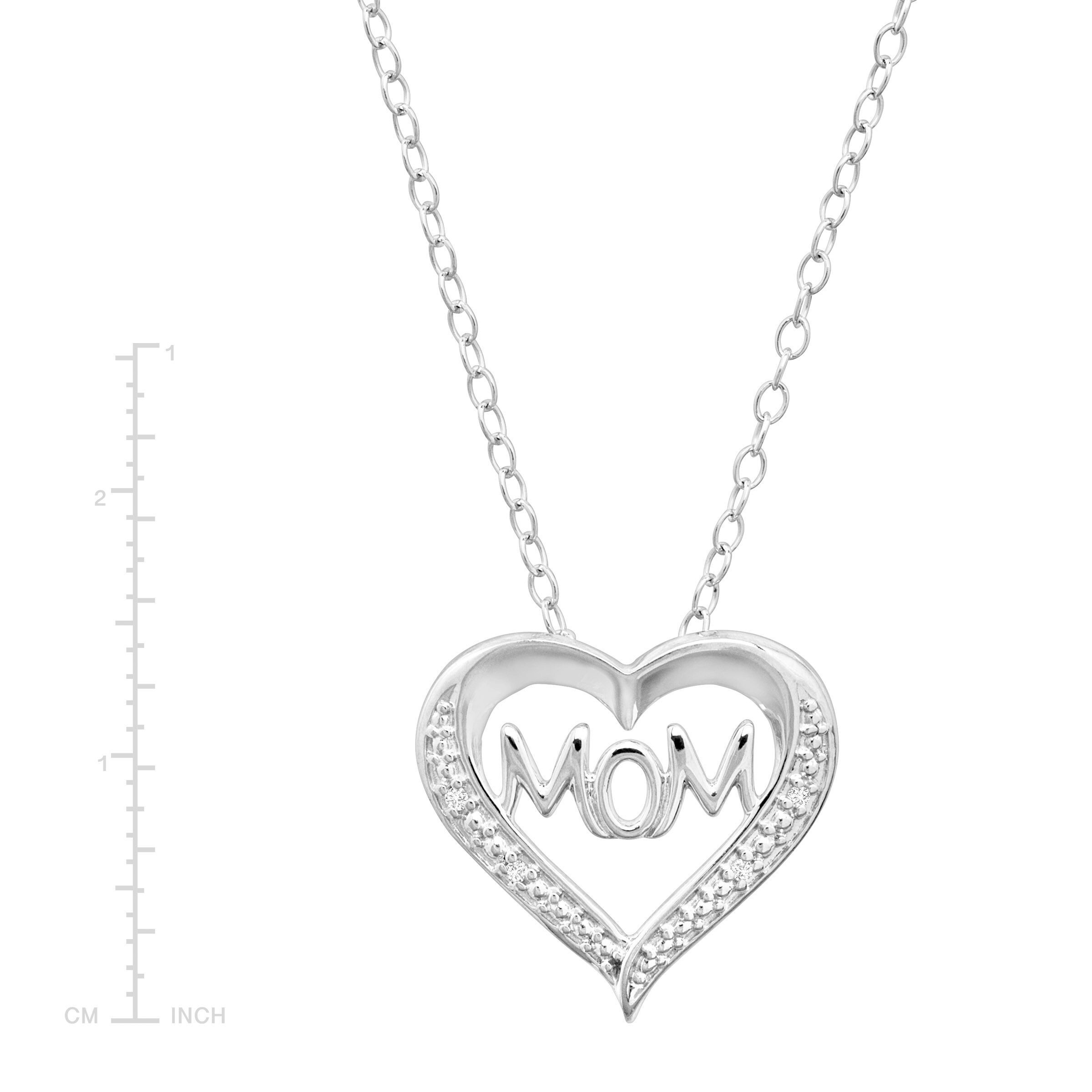 open heart mom necklace