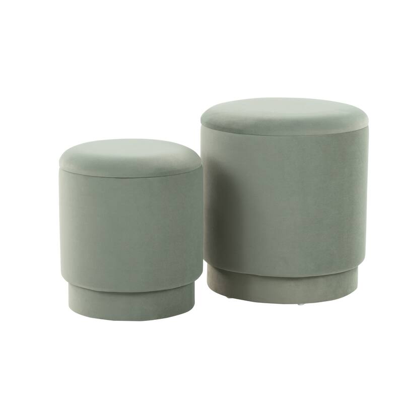 Carson Carrington Corday Upholstered Ottoman Set (Set of 2)