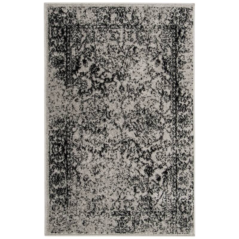 SAFAVIEH Adirondack Dakota Rustic Shabby Chic Distressed Rug - 2'6" x 4' - Grey/Black - Rectangle