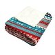 preview thumbnail 13 of 15, Christmas Striped Flannel Fleece Throw Blanket — Soft Holiday Blanket