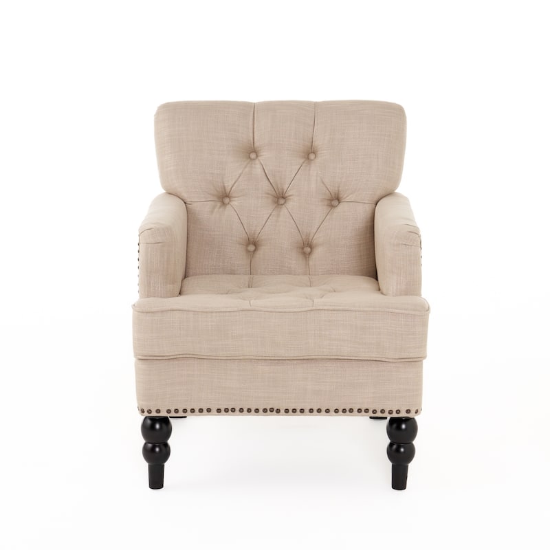28" Button Tufted Club Chair
