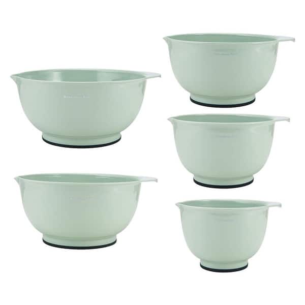 slide 2 of 13, KitchenAid Classic Mixing Bowls, Set of 5 Pistachio