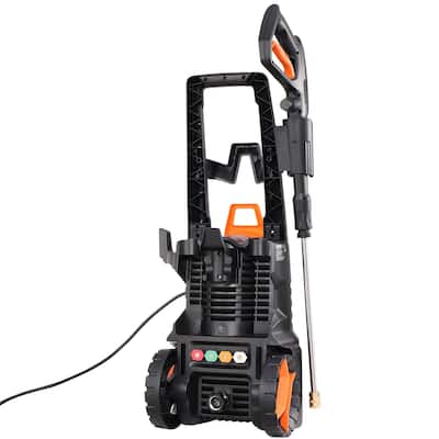High Power Electric Pressure Washer 1900W 1500PSI 1.2GPM with 4 Nozzles Foam Cannon and 26ft Hose - 11.02 x 9.84 x 29.53 inch