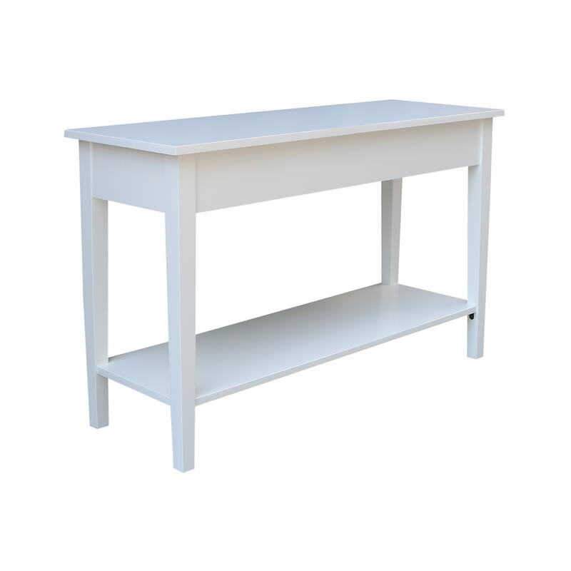 Spencer Solid Parawood Sofa Server Table - 48 in. W x 17 in. D x 30 in. H
