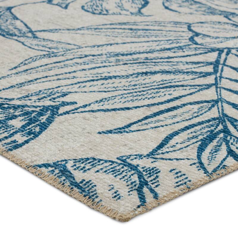 Tropic Machine Washable Indoor/Outdoor Floral Area Rug